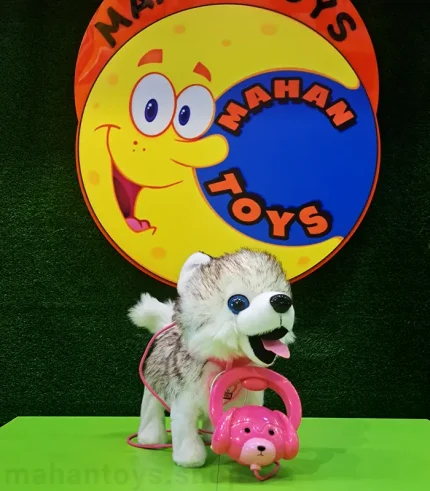 سگ کنترلی پاپی سفید خاکستری