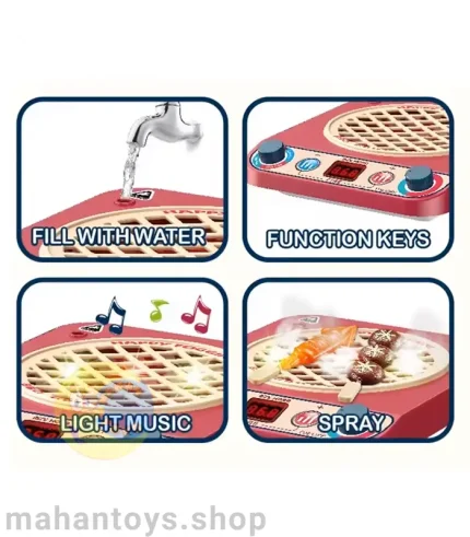 ست گاز رومیزی با ظرف باطری خور