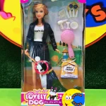 عروسک باربی دختر با سگ Defa Lucy