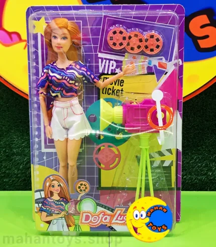 عروسک باربی عکاس اورجینال Defa Lucy