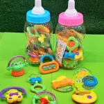 ست جغجغه طرح شیشه شیر خارجی